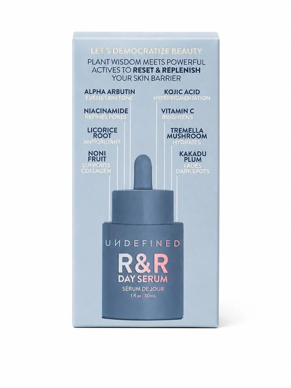 Undefined Beauty R&R Day Serum - Brightening New in Box